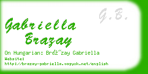 gabriella brazay business card